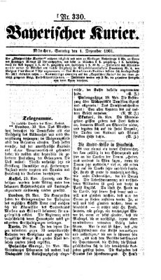 Bayerischer Kurier Sonntag 1. Dezember 1861