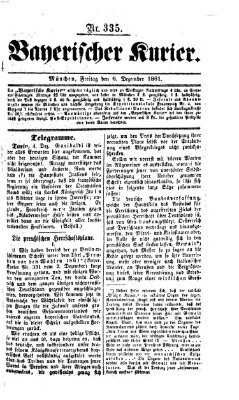 Bayerischer Kurier Freitag 6. Dezember 1861