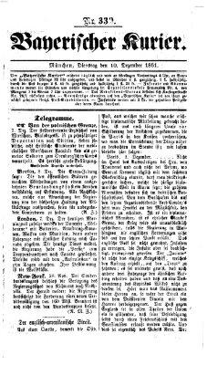 Bayerischer Kurier Dienstag 10. Dezember 1861