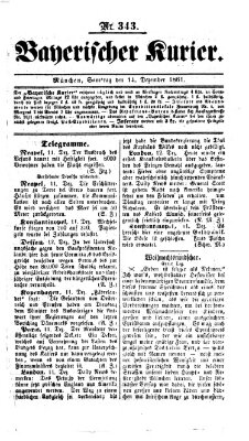 Bayerischer Kurier Samstag 14. Dezember 1861