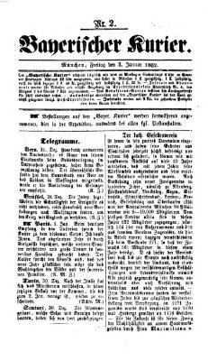 Bayerischer Kurier Freitag 3. Januar 1862