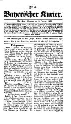 Bayerischer Kurier Sonntag 5. Januar 1862