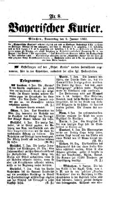 Bayerischer Kurier Donnerstag 9. Januar 1862