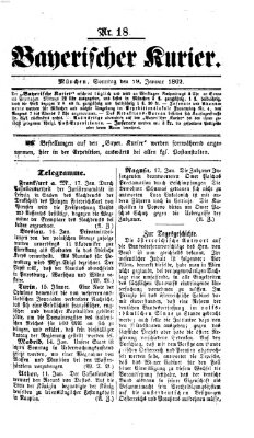 Bayerischer Kurier Sonntag 19. Januar 1862