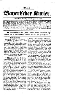 Bayerischer Kurier Montag 20. Januar 1862