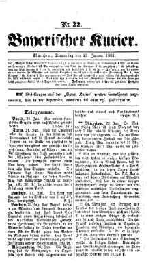 Bayerischer Kurier Donnerstag 23. Januar 1862