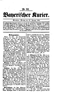 Bayerischer Kurier Montag 27. Januar 1862