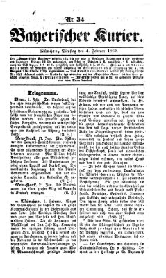 Bayerischer Kurier Dienstag 4. Februar 1862