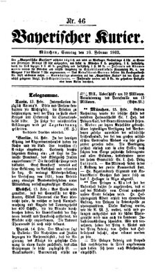 Bayerischer Kurier Sonntag 16. Februar 1862