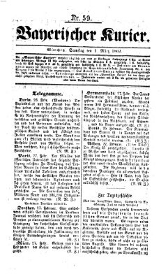 Bayerischer Kurier Samstag 1. März 1862