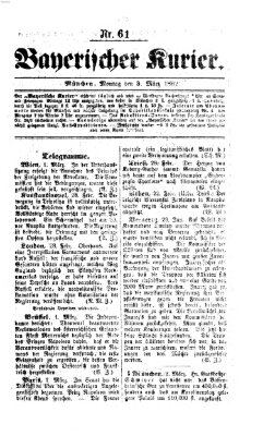 Bayerischer Kurier Montag 3. März 1862