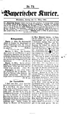 Bayerischer Kurier Freitag 14. März 1862