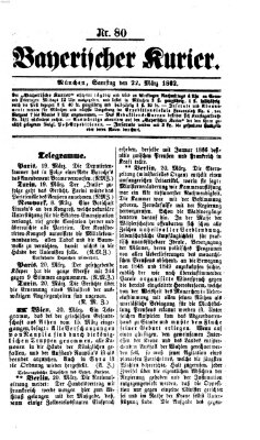 Bayerischer Kurier Samstag 22. März 1862