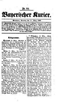 Bayerischer Kurier Sonntag 23. März 1862