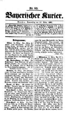 Bayerischer Kurier Donnerstag 27. März 1862