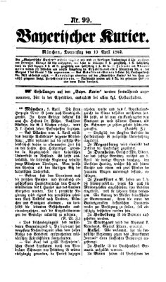 Bayerischer Kurier Donnerstag 10. April 1862