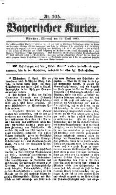 Bayerischer Kurier Mittwoch 16. April 1862