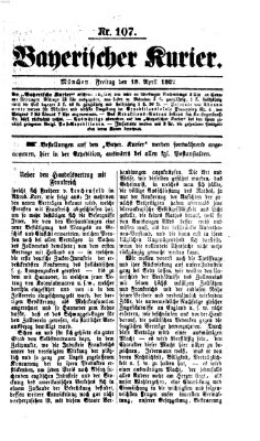 Bayerischer Kurier Freitag 18. April 1862