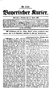 Bayerischer Kurier Dienstag 22. April 1862