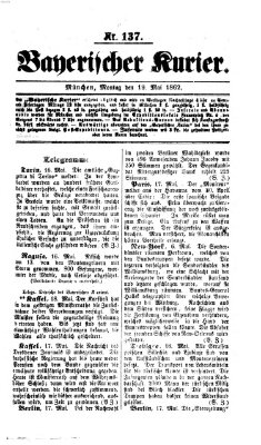 Bayerischer Kurier Montag 19. Mai 1862