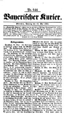 Bayerischer Kurier Sonntag 25. Mai 1862