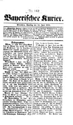 Bayerischer Kurier Samstag 14. Juni 1862