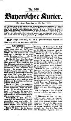 Bayerischer Kurier Donnerstag 19. Juni 1862