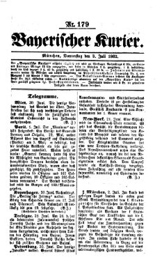 Bayerischer Kurier Donnerstag 3. Juli 1862