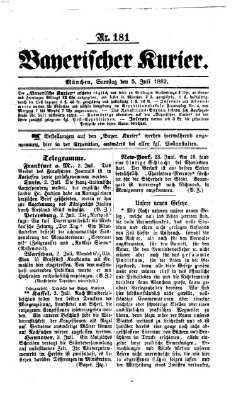 Bayerischer Kurier Samstag 5. Juli 1862