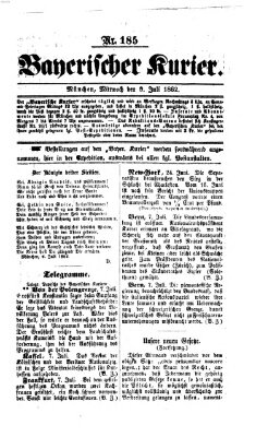 Bayerischer Kurier Mittwoch 9. Juli 1862