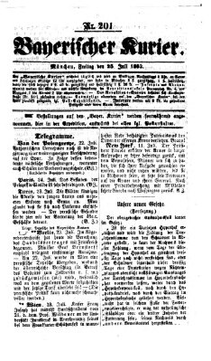 Bayerischer Kurier Freitag 25. Juli 1862