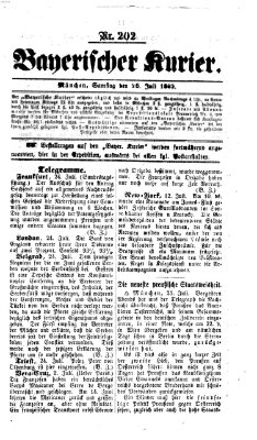 Bayerischer Kurier Samstag 26. Juli 1862