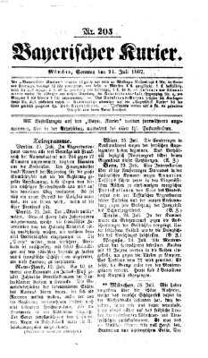 Bayerischer Kurier Sonntag 27. Juli 1862