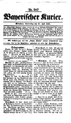 Bayerischer Kurier Donnerstag 31. Juli 1862