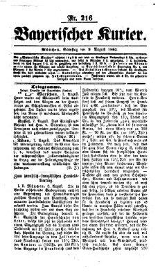 Bayerischer Kurier Samstag 9. August 1862