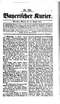 Bayerischer Kurier Montag 18. August 1862