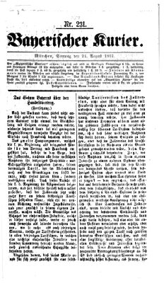 Bayerischer Kurier Sonntag 24. August 1862