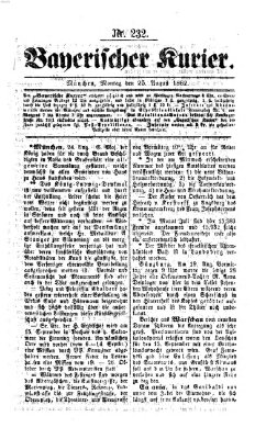 Bayerischer Kurier Montag 25. August 1862