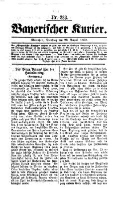 Bayerischer Kurier Dienstag 26. August 1862