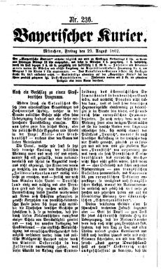 Bayerischer Kurier Freitag 29. August 1862