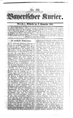 Bayerischer Kurier Mittwoch 3. September 1862