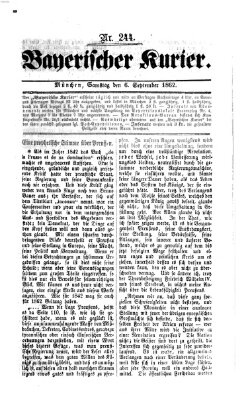 Bayerischer Kurier Samstag 6. September 1862