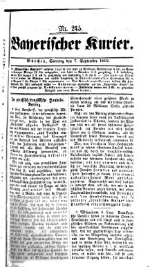 Bayerischer Kurier Sonntag 7. September 1862