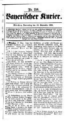 Bayerischer Kurier Donnerstag 18. September 1862