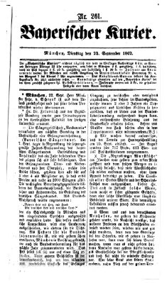 Bayerischer Kurier Dienstag 23. September 1862