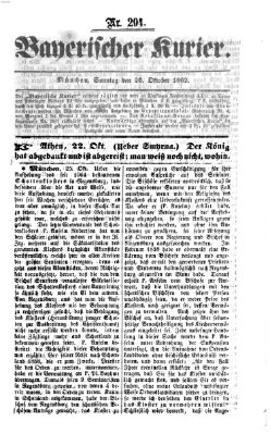 Bayerischer Kurier Sonntag 26. Oktober 1862