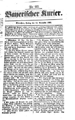 Bayerischer Kurier Freitag 14. November 1862