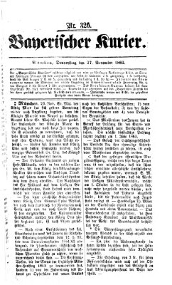 Bayerischer Kurier Donnerstag 27. November 1862