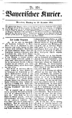 Bayerischer Kurier Samstag 29. November 1862