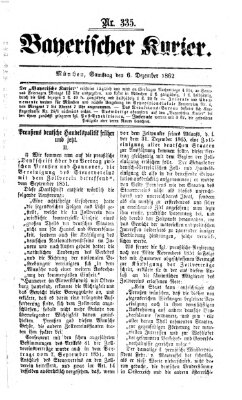 Bayerischer Kurier Samstag 6. Dezember 1862